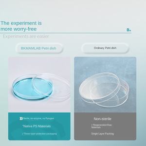Bkmam biologique jetable 90mm carré en <span class=keywords><strong>plastique</strong></span> boîte de <span class=keywords><strong>Pétri</strong></span> 2-3-4 plaque fendue 60mm utilisation en laboratoire sac de stérilisation boîte stérile - Product Image 2