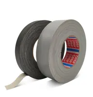 ダイカット黒布粘着テープtesa46570.29mmグレー高温アクリルコーティング自動車塗装布ダクトテープ