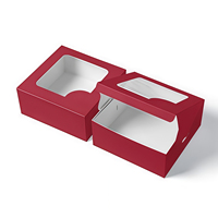 Boîte à chocolats en carton rigide gaufré réutilisable avec couvercle pour anniversaire, emballage cadeau créatif personnalisé en vrac, boîte recyclable