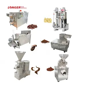 Cacao Machine Small Cacao Powder Butter Making Machine Plant Cocoa Bean To Chocolate Machine