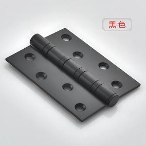 บานพับประตูทำจากไม้สแตนเลสบานพับลูกปืนสีเงินสีดำ5 ''4นิ้วแบบแบนสำหรับงานหนัก - Product Image 3