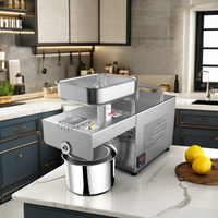 MJ 501 Mini presse à huile en acier inoxydable à usage domestique Petite machine à presser l'huile de coco, de sésame, de soja, d'arachide, de palme, de noix de coco et de tournesol