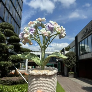 Đồ thủ công móc len gốm sứ nhiều màu sắc hình hoa chuông xinh đẹp tinh tế, có thể tùy chỉnh, nhận bán buôn - Product Image 5