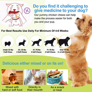 Worafy Pet Immune Booster Suplementos Softchew Dry Pet Food Nutrition Snack Food <span class=keywords><strong>para</strong></span> ayudar a las mascotas a digerir - Product Image 2