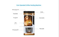 Machine distributrice de boissons instantanées (café, thé, poudre) facile à utiliser, modèle Le303V SDK, réservoir d'eau intégré de 8L, capacité de 100 portions - Offre Spéciale