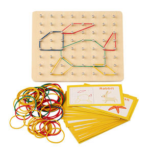 <span class=keywords><strong>TS</strong></span> 2025 YIwu Agent Montessori Math AIDS Montessori Nail Board Géoboard en bois Montessori Jouets pour enfants et tout-petits - Product Image 4
