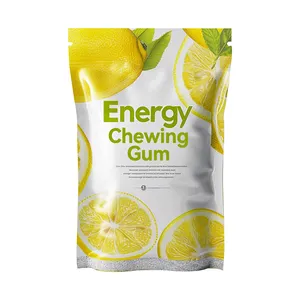 Energy Chewing gum wholesale sugar free functional caffeine gum xylitol mint bubble gum with guarana extract