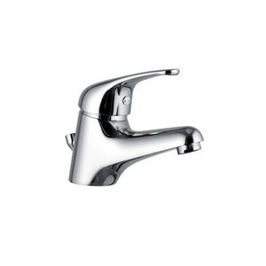 Mitigeur de lavabo à levier unique chromé, longueur 40,4 cm, pour lavabo de salle de bain - Product Image 1