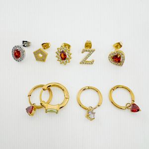 طقم مجوهرات للرجال أقراط ساحرة طارة جميلة عرائس مبالغ فيها مجموعة مجوهرات من الخيزران الفضي الإسترليني للبيع بالجملة - Product Image 2