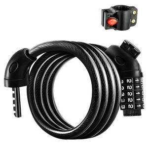 ANGBOW CS-253192 Lucchetto <span class=keywords><strong>Antifurto</strong></span> per <span class=keywords><strong>Bicicletta</strong></span> con Combinazione a 5 Cifre, Cavo in Acciaio da 1200mm, Dispositivo di Sicurezza per Bici - Product Image 3