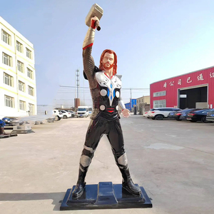Figurine personnalisée <span class=keywords><strong>Super</strong></span> Héros Statue grandeur nature Iron Man Statue <span class=keywords><strong>Thor</strong></span> en fibre de verre pour la décoration - Product Image 4