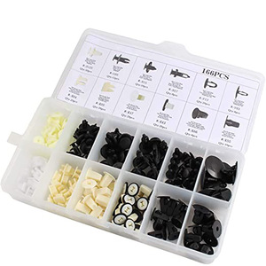 Mitsubishi Car <b>Clips</b> Fastener Kit 166Pcs With <b>Tool</b> For Repair And Replacement - Product Image 2