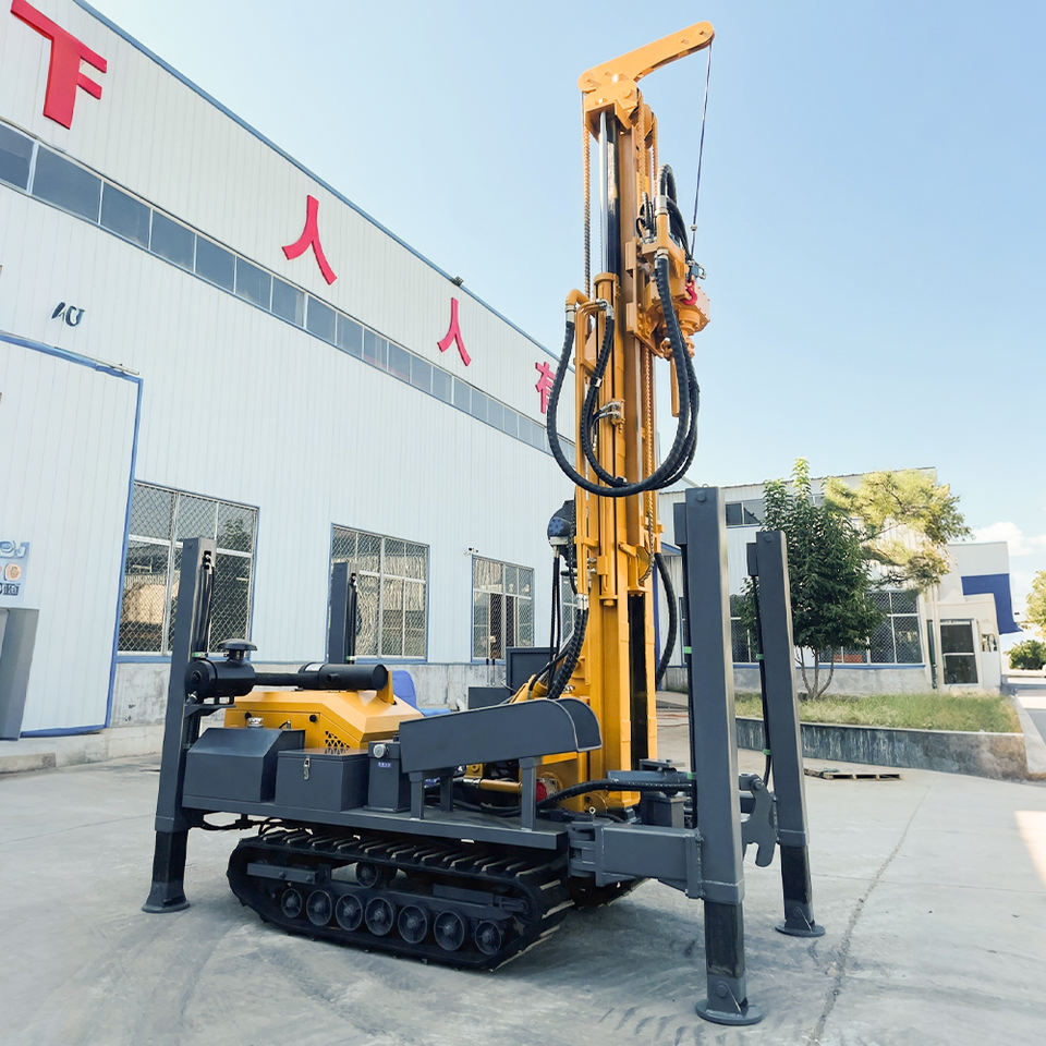 Well Water Model JDT JDQZ-200 Diesel-Powered Pneumatic All-Terrain Crawler Water Well ...