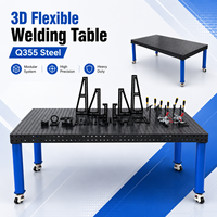 Station de soudage modulaire flexible 3D de haute précision Meisida, plateforme de fixation en acier Q355 nitruré, taille personnalisée