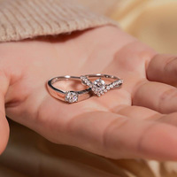 Bague de mariage en acier inoxydable plaqué or 18 carats PVD, étanche et inaltérable, de la marque Fanhua