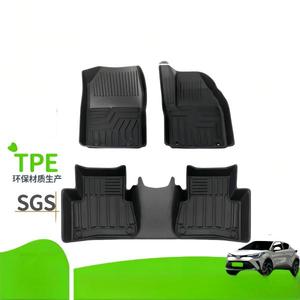 Pour <span class=keywords><strong>Toyota</strong></span> <span class=keywords><strong>CH</strong></span>-<span class=keywords><strong>R</strong></span> 2018-<span class=keywords><strong>2023</strong></span>, conduite à droite, tapis de sol TPE personnalisés et doublure de coffre imperméables et antidérapants - Product Image 2