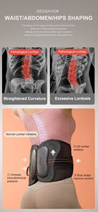 वजन घटाने के लिए हॉट सेलर्स ड्रॉस्ट्रिंग एडजस्टेबल लोअर बैक लम्बर सपोर्ट कमर बेल्ट स्लिमिंग कमर ट्रिमर शेपर बेल्ट - Product Image 4
