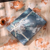 Écharpe en cachemire, écharpe en soie, emballage avec motif de pivoine de style chinois, boîte cadeau, coffret cadeau luxueux et rétro