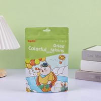 Sachet refermable vertical en plastique avec fenêtre, motif dessin animé, en aluminium, pour bonbons, lait, gelée, aliments