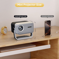 Projecteur de cinéma maison portable OEM ODM personnalisable 4K certifié Google TV OS 1080P Full HD Mini LED LCD, directement de l'usine