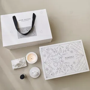 Luxury Candle storage box packaging candle set packaging box candle Gift box with Insert