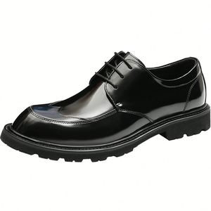 Nuevos Zapatos de Cuero para Hombre de Alta Gama, Estilo Británico, Formales de Negocios, Negros, Casuales, con Aumento de Altura, de Piel Vacuna, en Oferta - Product Image 6