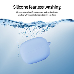 Nueva funda protectora mate de silicona suave para auriculares para <span class=keywords><strong>Xiaomi</strong></span> <span class=keywords><strong>Redmi</strong></span> Buds 6 Pro, funda antiarañazos y antipolvo con gancho - Product Image 4