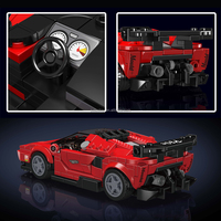 Mould King 27069 P80C Voiture de sport en briques de construction MOC, jouet de puzzle à petites particules