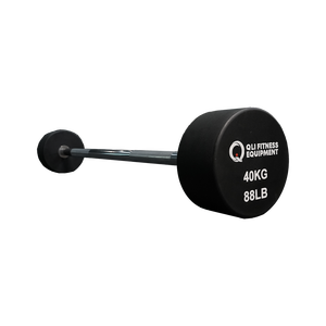 Barra de Pesas Ajustable de Acero de Alta Calidad QLI QLFB01, Barra Recta Recubierta de Goma, Cómoda para Levantamiento de Pesas, Proveedor B2B - Product Image 1