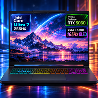 Ordinateur portable de jeu 16 pouces Intel Core Ultra 7 255HX RTX 5060 8 Go GDDR7 32 Go DDR5 1 To SSD 165 Hz OLED QHD+ Rétroéclairage RVB Prise UK/US