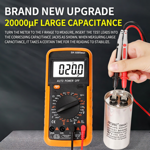 Multímetro Digital de 4 Dígitos, 1000V DC, 200A AC/DC, Medición de Corriente, Voltaje y Capacitancia, Apagado Automático - Product Image 4