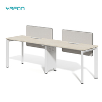 Meubles de bureau en acier simples et modernes, table de travail pour 2 à 6 personnes, pour la maison, l'école ou le salon