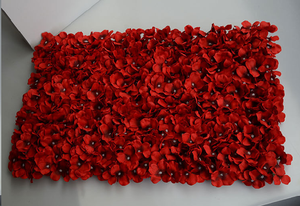 Approvisionnement d'usine 40*60cm Soie Hortensia Fleur Artificielle Tapis Mural pour Décor De Mariage Fleur Toile De Fond <span class=keywords><strong>Panneau</strong></span> De Fleur - Product Image 5