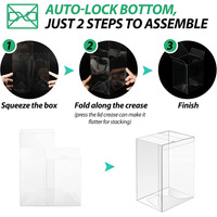 Boîte cadeau transparente de luxe en PET, emballage plastique rectangulaire et carré personnalisable pour bonbons et cadeaux