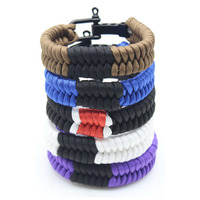 Bracelet en paracorde de ceinture bleue de Jiu-Jitsu brésilien en gros