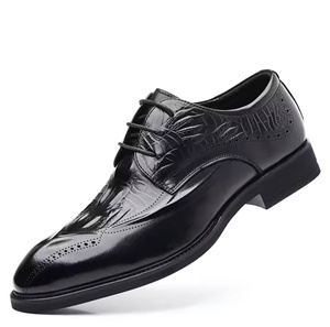 Chaussures habillées Oxford en cuir véritable pour hommes, à bout fermé, à enfiler, imperméables, intemporelles et légères - Product Image 4