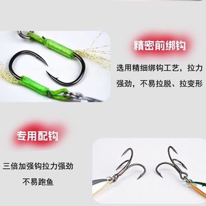 Señuelo de Pesca de Placa de Hierro Changhe de 16 g, Señuelo de Pesca de Metal con Triple Anzuelo para Peces Mandarín de Agua Dulce - Product Image 3
