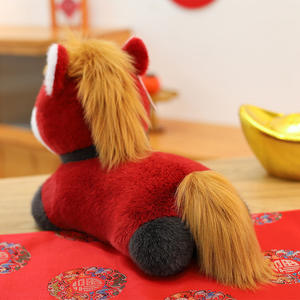 Oso de Peluche del Año del Caballo 2026 - Estilo Guochao con Forro de Fieltro y Malla, Regalo para Eventos y Reuniones Anuales - Product Image 4