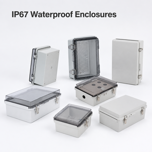 Boîtier de commande électrique étanche NEMA 4X IP66 avec loquets en acier inoxydable pour équipement extérieur - Product Image 4