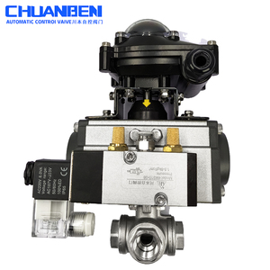 304 thép không gỉ khí nén ren ba chiều van bi t-& l-loại chuyển đổi hướng - Product Image 4