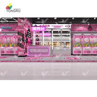 Griffe électronique rose d'intérieur Pince à jetons pour jeu d'arcade Griffe de grue pour parc d'attractions