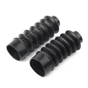 REALZION Motorcycle 39mm Rubber Rear Fork Boots Shock Absorber Covers For Harley Sportster XL883 XL1200 FXD XL Sportster