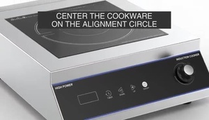 Cuisinière à induction électrique commerciale transfrontalière 2000W haute puissance concave, norme américaine 110V, étanche, écran LCD - Product Image 2
