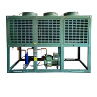 Unité de condensation de type V à économie d'énergie, compresseur à piston semi-hermétique, moteur, capacité de refroidissement personnalisée pour chambre froide et congélateur