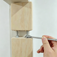 Barra de dominadas ajustable de madera para puerta con tabla de escalada, multifuncional, sin tornillos, para marco de puerta, soporte de entrenamiento