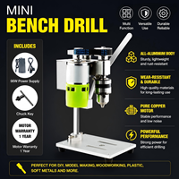 Mini perceuse d'établi de deuxième génération - Petite fraiseuse de précision pour le bricolage, prise US/Européenne