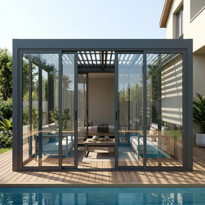 Gazebo de Aluminio Impermeable para Todo Clima con Estructura Resistente, Pérgola Moderna para Spa al Aire Libre y Zonas Cálidas Jk3-29 1. Premium 6063 - Product Image 1