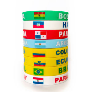 Pulsera de Silicona con Bandera Mundial 2026, Estados Unidos, México, Canadá, Regalo Conmemorativo para Fanáticos del Fútbol, Brazalete de Goma de Fútbol - Product Image 2