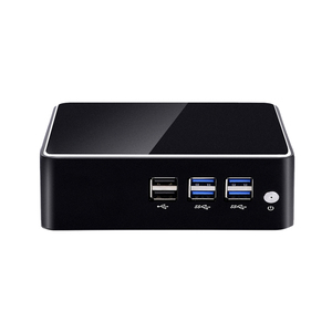 ZOOMWIN Business Mini Pc portátil <span class=keywords><strong>I3</strong></span> 4005U I5 4200U 8USB Chasis negro 4GB 8GB RAM 128GB 256GB SSD Stock Computadora de escritorio barata - Product Image 1