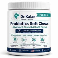 Dr.Kalan 30ct Multi Strain Bacillus Coagulans Santé Intestinale Digestive Immunitaire Soutien Quotidien OEM Marque Privée Friandises Tendres pour Chiens